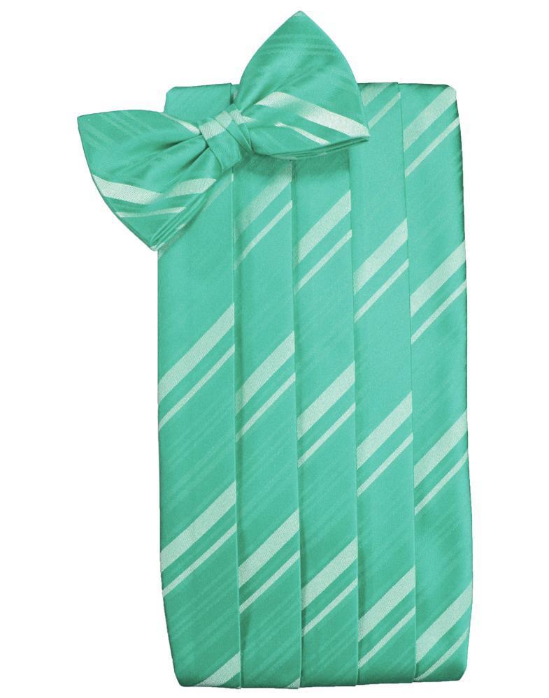 Cardi Mermaid Kids Striped Satin Cummerbund