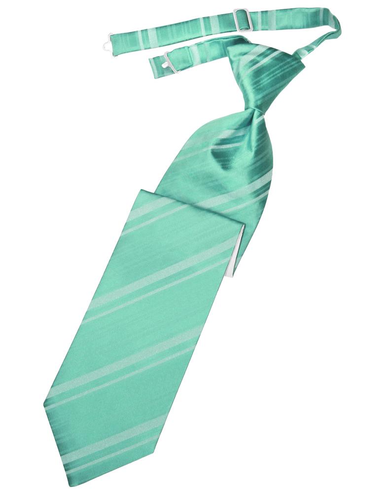Cardi Mermaid Striped Satin Kids Necktie