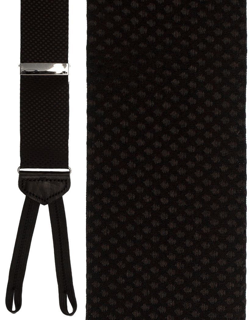 Cardi "Padova" Black Suspenders
