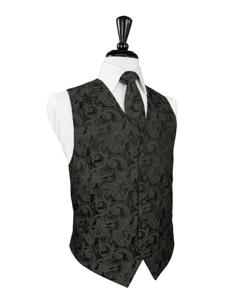 Pewter Tapestry Tuxedo Vest