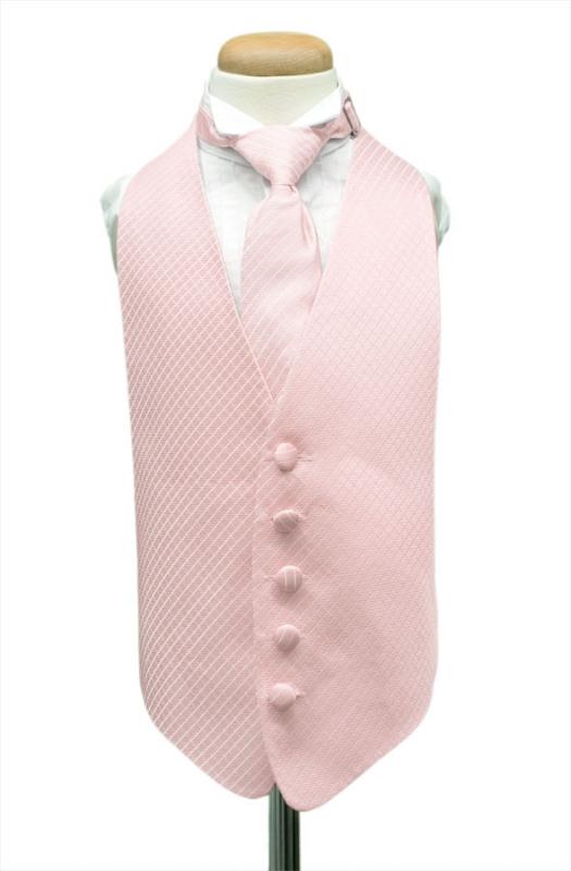Cardi Pink Palermo Kids Tuxedo Vest