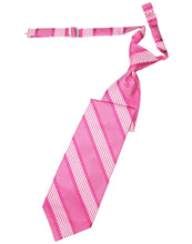 Cardi Pre-Tied Bubblegum Venetian Stripe Necktie