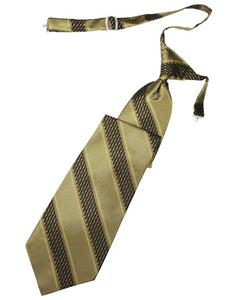 Cardi Pre-Tied Champagne Venetian Stripe Necktie