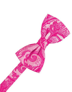 Fuchsia Tapestry Bow Tie