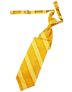 Cardi Pre-Tied Gold Venetian Stripe Necktie