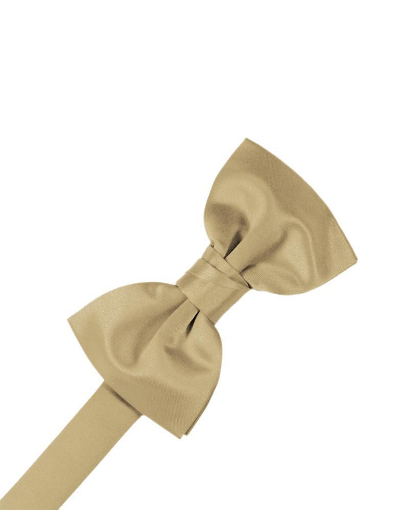 Golden Luxury Satin Bow Tie