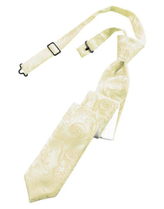 Cardi Pre-Tied Golden Tapestry Skinny Necktie