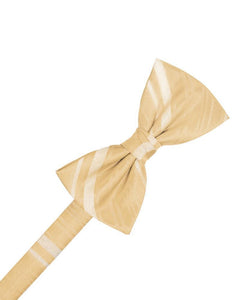 Harvest Maize Striped Satin Bow Tie