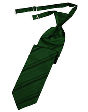 Cardi Pre-Tied Hunter Striped Satin Necktie