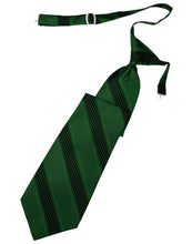 Cardi Pre-Tied Hunter Venetian Stripe Necktie