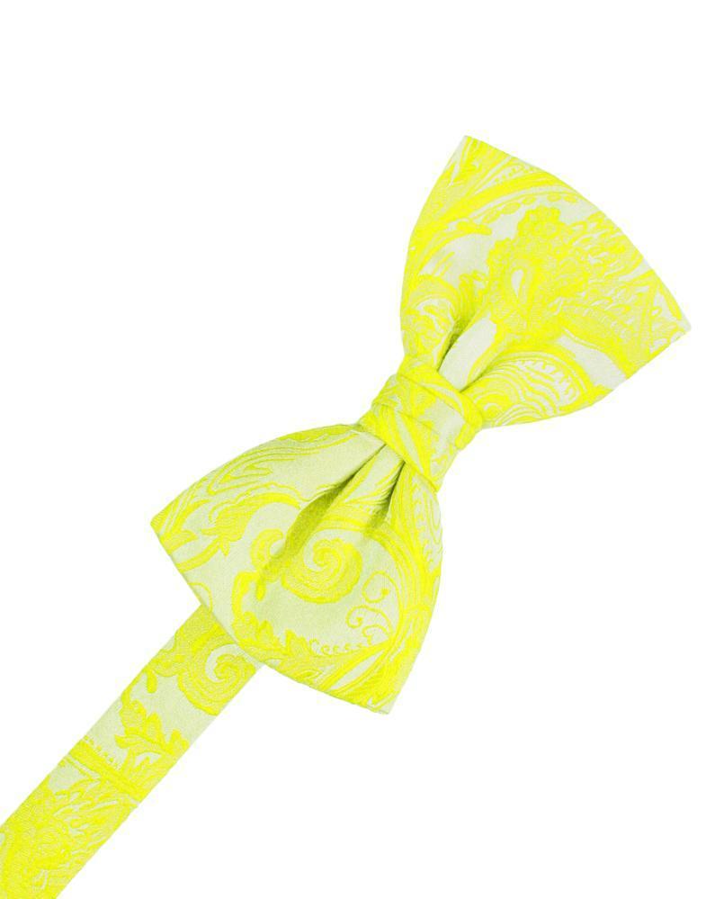 Lemon Tapestry Bow Tie