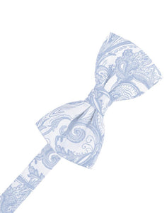 Light Blue Tapestry Bow Tie