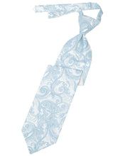 Cardi Pre-Tied Light Blue Tapestry Necktie