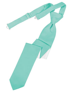 Cardi Pre-Tied Mermaid Luxury Satin Skinny Necktie