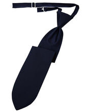 Cardi Pre-Tied Navy Herringbone Necktie