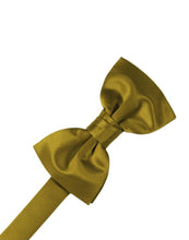 New Gold Luxury Satin Bow Tie