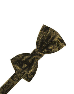 New Gold Tapestry Bow Tie