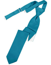 Cardi Pre-Tied Pacific Luxury Satin Skinny Necktie