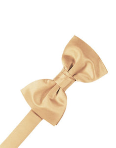 Peach Luxury Satin Bow Tie