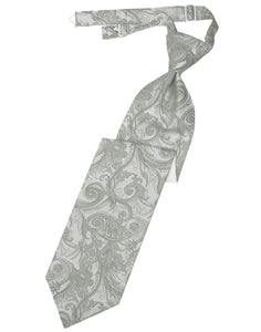 Cardi Pre-Tied Platinum Tapestry Necktie