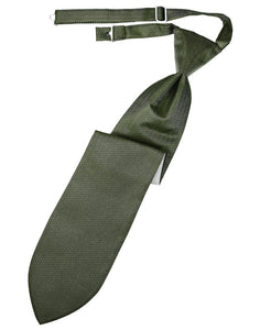 Cardi Pre-Tied Sage Herringbone Necktie