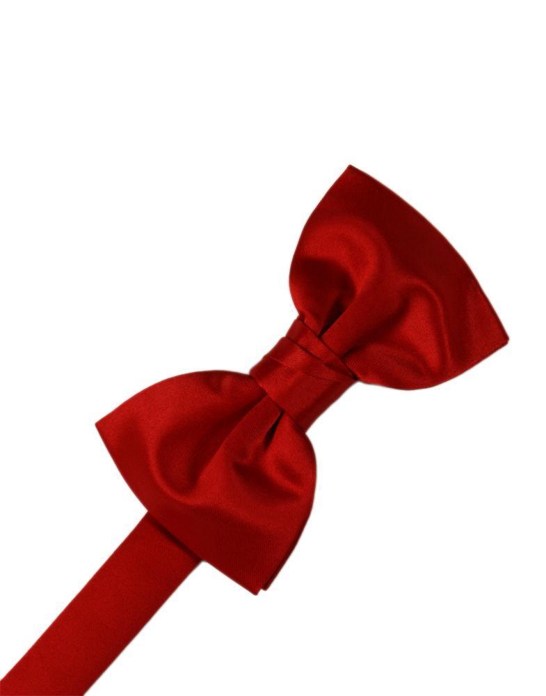 Scarlet Luxury Satin Bow Tie