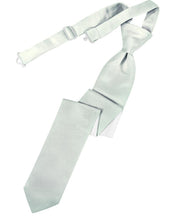 Cardi Pre-Tied Sea Glass Luxury Satin Skinny Necktie