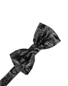 Silver Tapestry Bow Tie