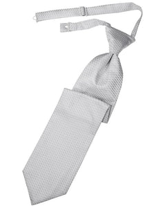Cardi Pre-Tied Silver Venetian Necktie