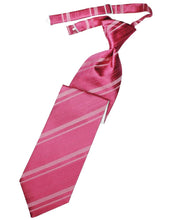 Cardi Pre-Tied Watermelon Striped Satin Necktie