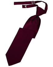 Cardi Pre-Tied Wine Luxury Satin Necktie