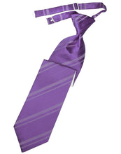 Cardi Pre-Tied Wisteria Striped Satin Necktie