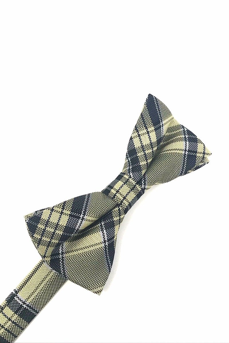 Yellow Madison Plaid Bow Tie