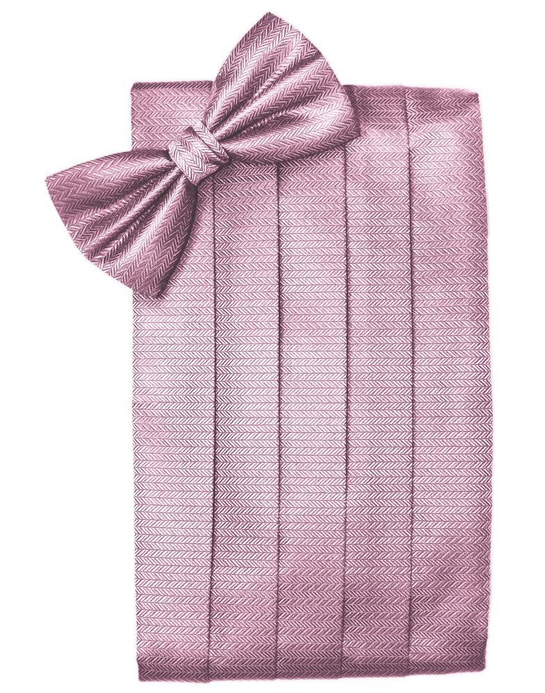 Rose Herringbone Cummerbund