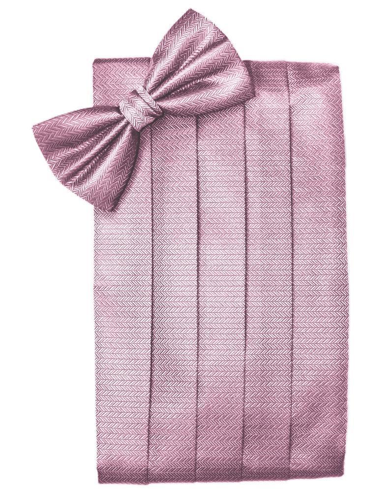 Rose Herringbone Cummerbund