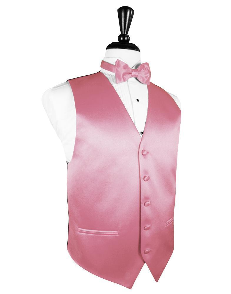 Rose Petal Luxury Satin Tuxedo Vest