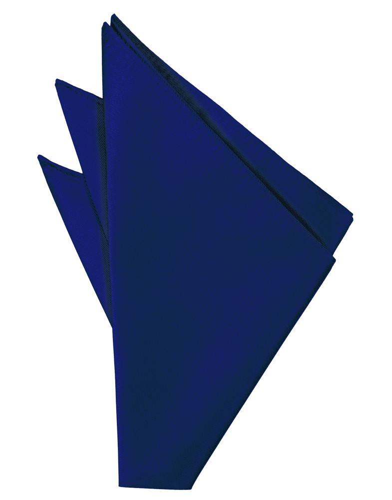 Cardi Royal Blue Solid Twill Pocket Square