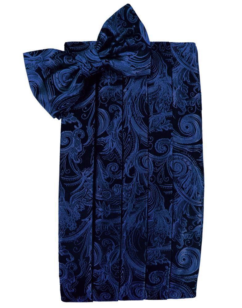 Cardi Royal Blue Tapestry Kids Cummerbund