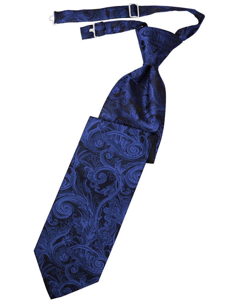 Cardi Royal Blue Tapestry Kids Necktie