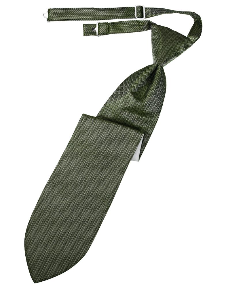 Cardi Sage Herringbone Kids Necktie