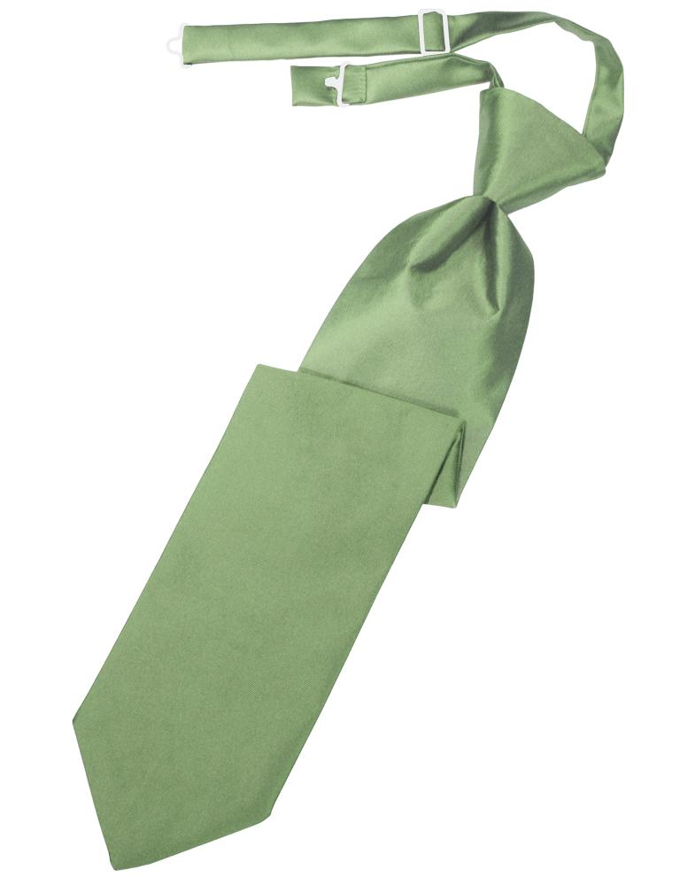 Cardi Sage Luxury Satin Kids Necktie