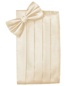 Sand Herringbone Cummerbund