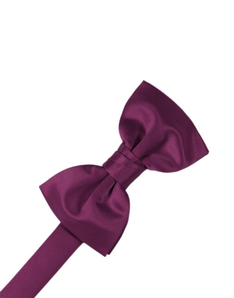 Sangria Luxury Satin Bow Tie