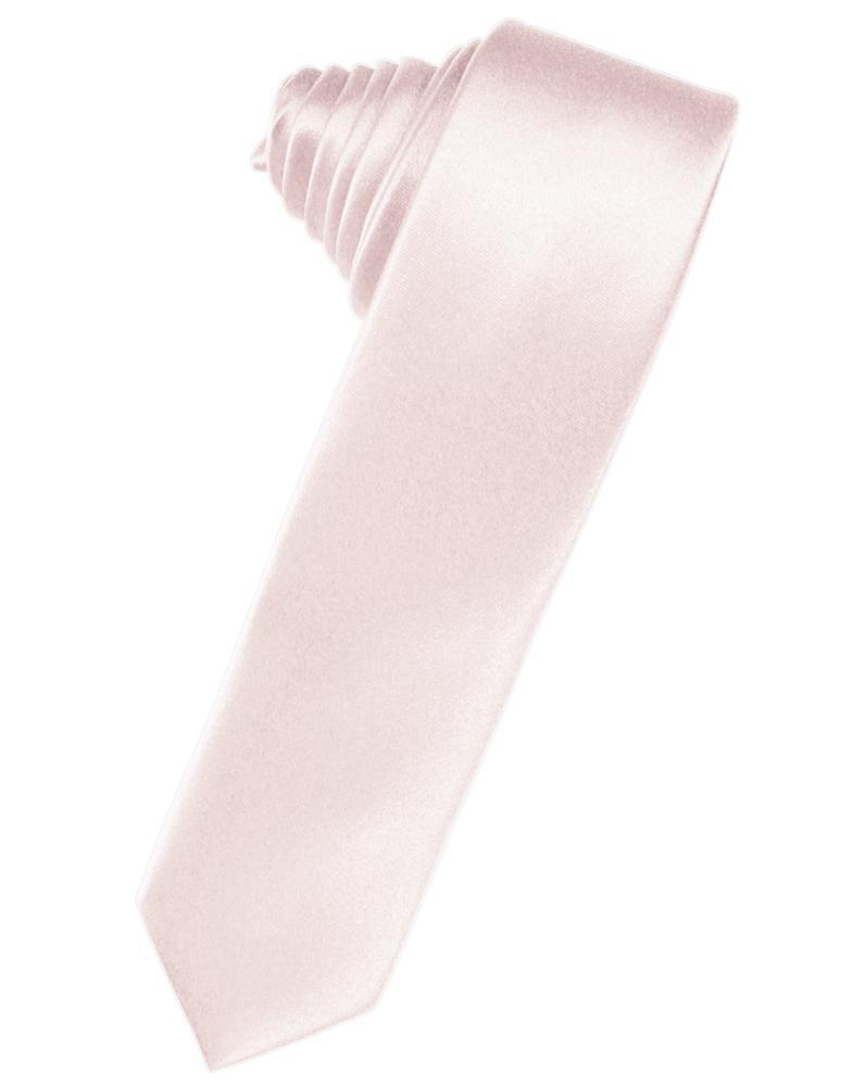 Blush Luxury Satin Skinny Necktie