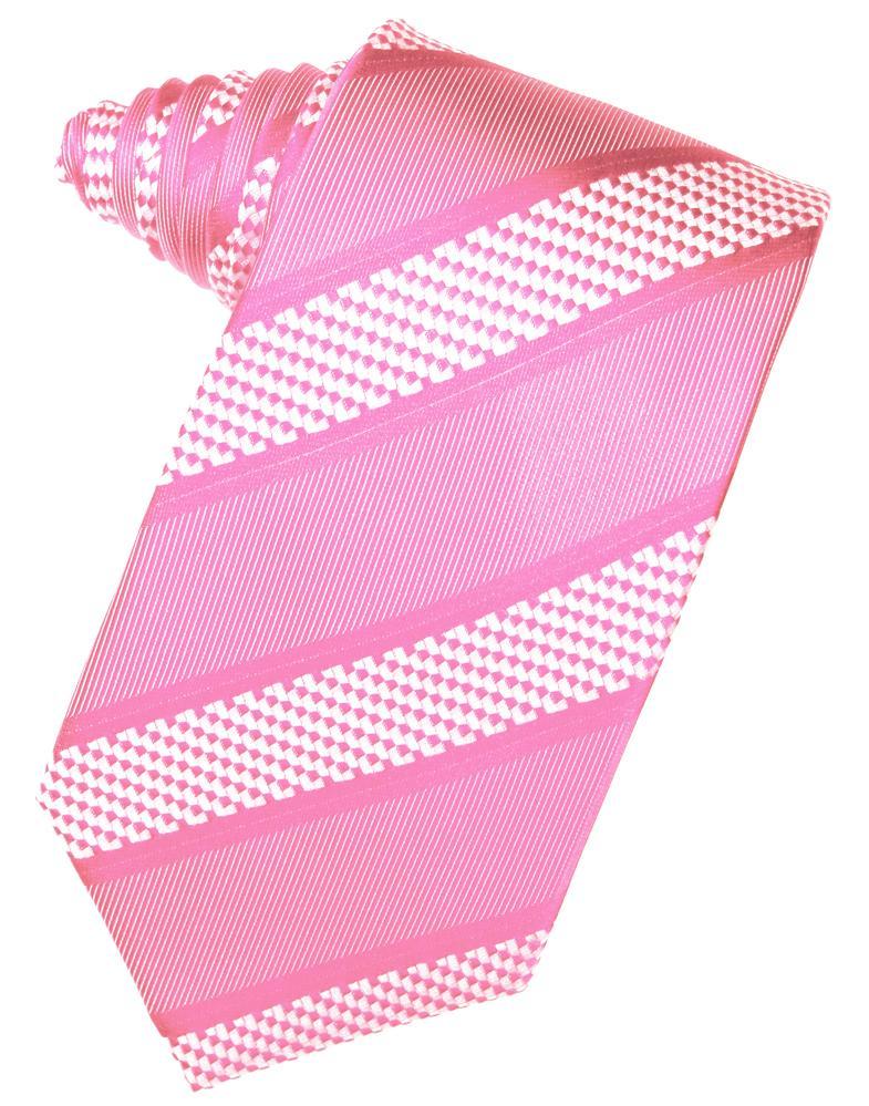 Bubblegum Venetian Stripe Necktie