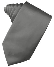 Charcoal Luxury Satin Necktie