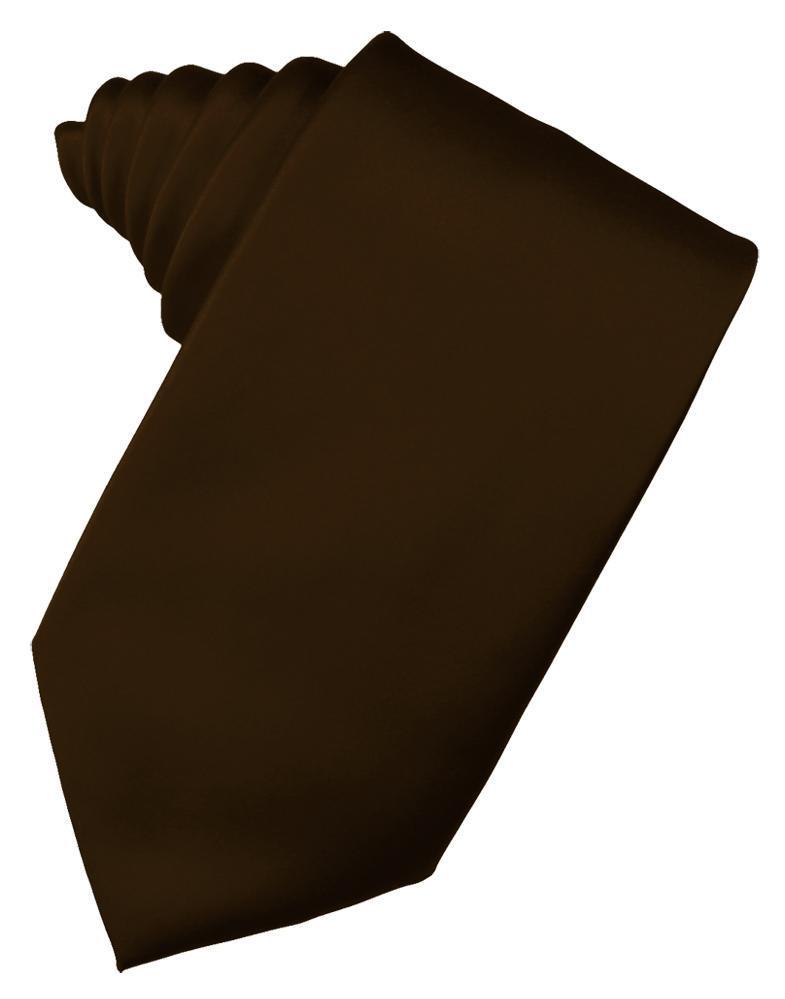 Chocolate Luxury Satin Necktie