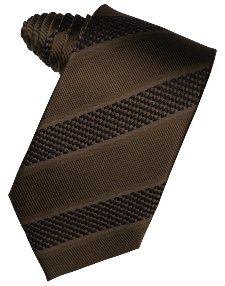 Chocolate Venetian Stripe Necktie