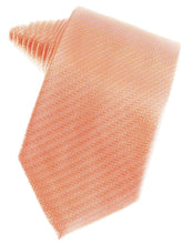 Coral Herringbone Necktie