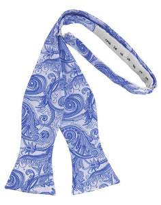 Cardi Self Tie Cornflower Tapestry Bow Tie